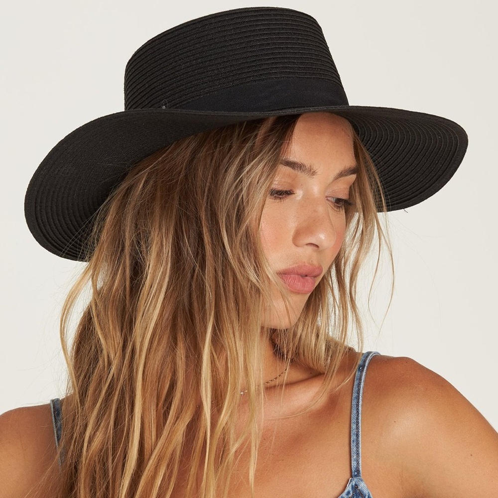 Billabong ‘Aboat Time’ Black Straw Hat